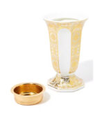 Ceramic Incense Burner White/Gold 13x8cm CE-15-1102_2
