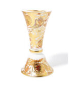 Ceramic Incense Burner White/Gold/Red 17x9cm CE-15-1103