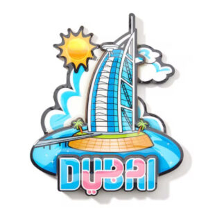 3D Dubai Design Decorative Magnet Accent Multicolour