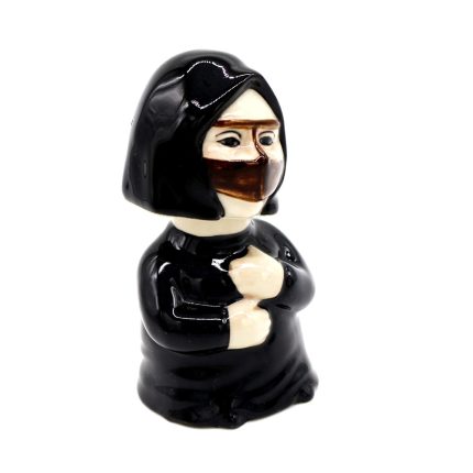 Ceramic Arab Woman Bobblehead – Shaking Head Souvenir Toy