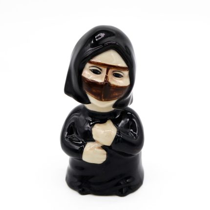 Ceramic Arab Woman Bobblehead – Shaking Head Souvenir Toy