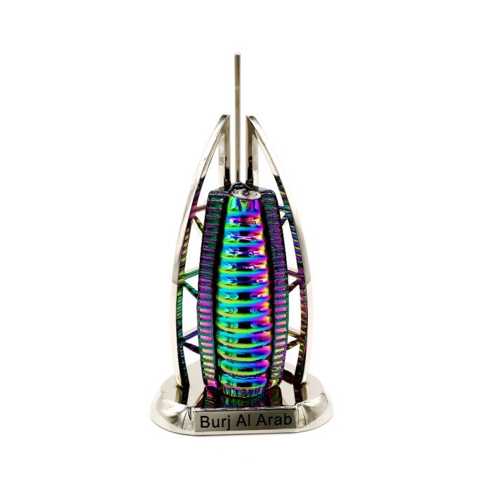 Burj Al Arab Souvenir Model – Multicolor Metallic Finish