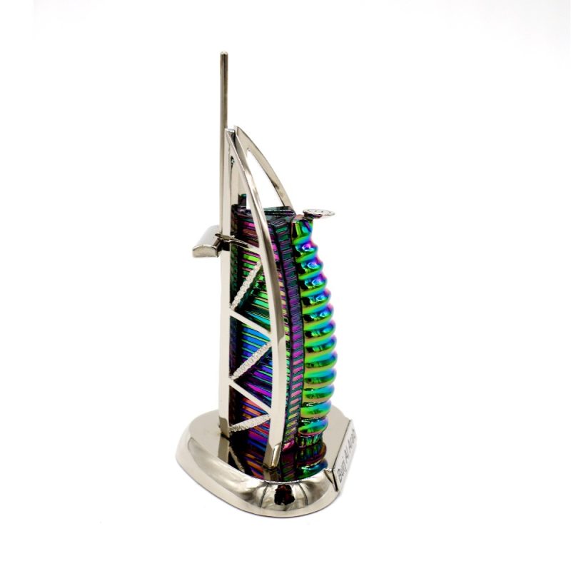 Burj Al Arab Souvenir Model – Multicolor Metallic Finish