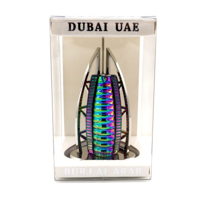 Burj Al Arab Souvenir Model – Multicolor Metallic Finish