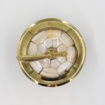 Brass Apple Powder Pot – Sea Shell Inlay Design