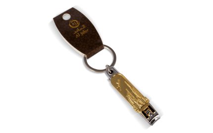 Al Jaber Gold-Plated Nail Clipper Keychain – Burj Khalifa & Burj Al Arab Design