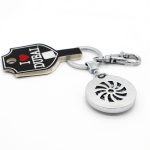 Silver Burj Khalifa Spinning Keychain
