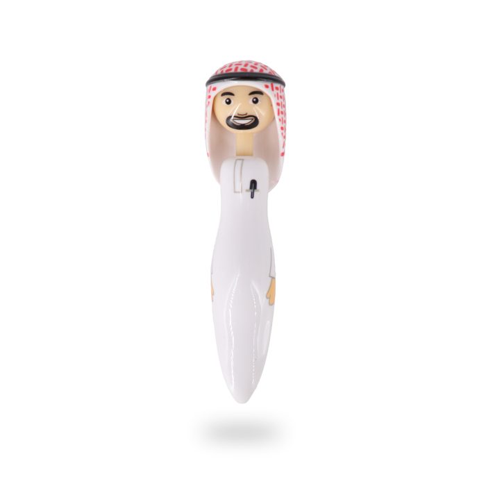 Arab Man Character Pen – Traditional Kandura Design