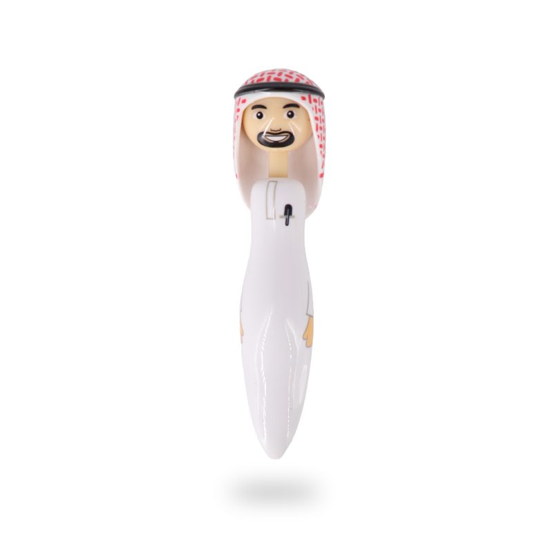 Arab Man Character Pen – Traditional Kandura Design
