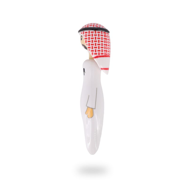 Arab Man Character Pen – Traditional Kandura Design