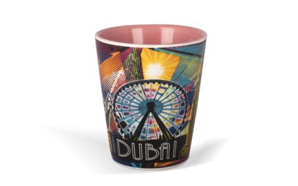 Dubai Landmark shot glass – Colorful City Skyline