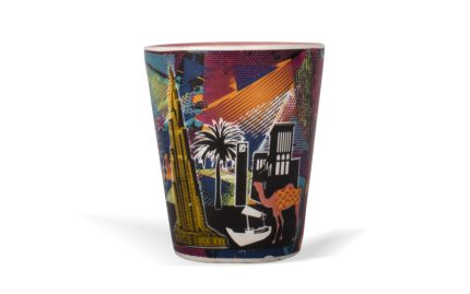 Dubai Landmark shot glass – Colorful City Skyline