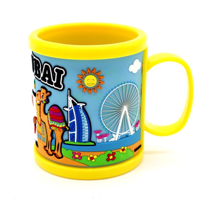 Colorful Dubai Landmarks Kids Mug – Fun Drinkware