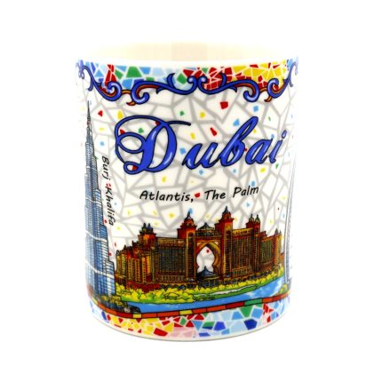 White Ceramic Dubai Landmark Mug