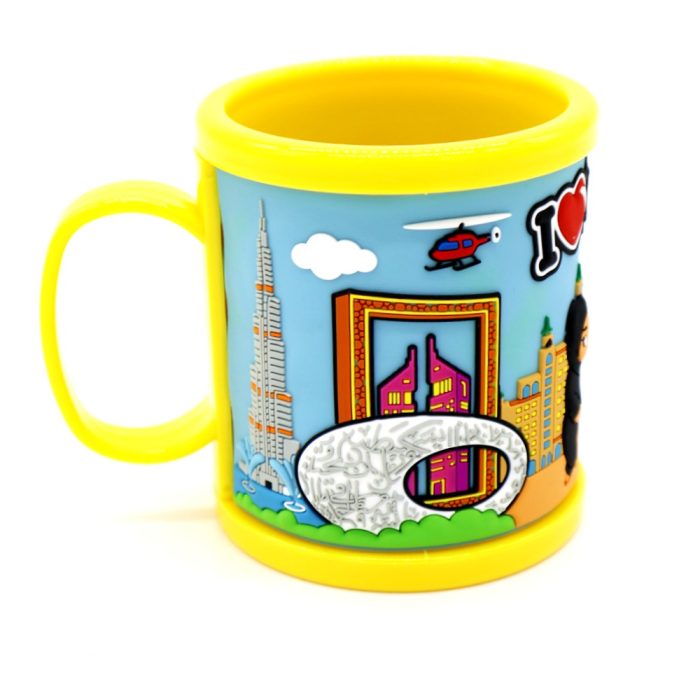 Colorful Dubai Landmarks Kids Mug – Fun Drinkware