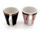 Ceramic Qahwa Cups – Featuring Traditional Arab Man & Woman