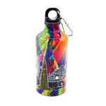 DISCOVER DUBAI Urban Art Aluminum Water Bottle with Carabiner Clip – 600ml (Art Deco, Black)