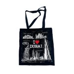 Dubai skyline souvenir tote bag