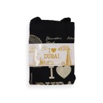 I LOVE DUBAI Gold Skyline Canvas Tote Bag – Premium Black & Gold - Image 2