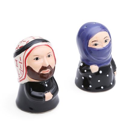 Arabic Couple Salt & Pepper Shaker Set