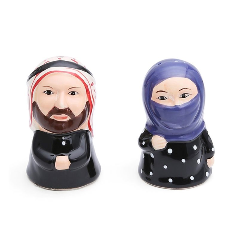 Arabic Couple Salt & Pepper Shaker Set