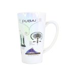 Dubai Landmark Iridescent Ceramic Souvenir Mug