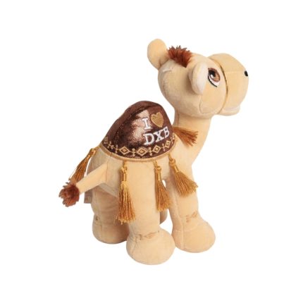 I Love DXB Camel Plush Toy 15cm | Soft Dubai Souvenir for Kids & Gifts