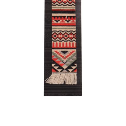 Sadu-Heritage-Woven-Book-Rug-Traditional-Red-Black-Geometric-Pattern
